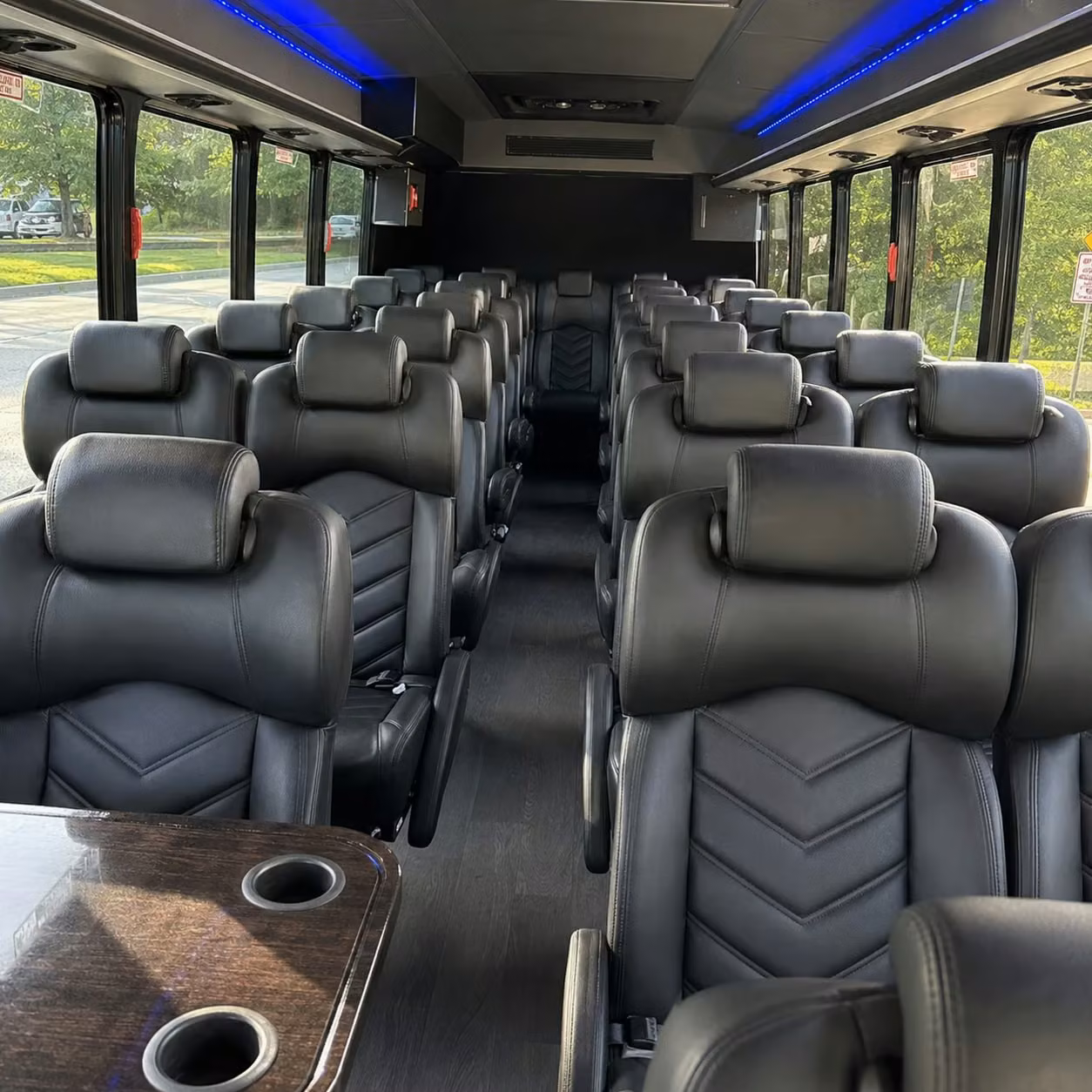25 passenger minibus interior