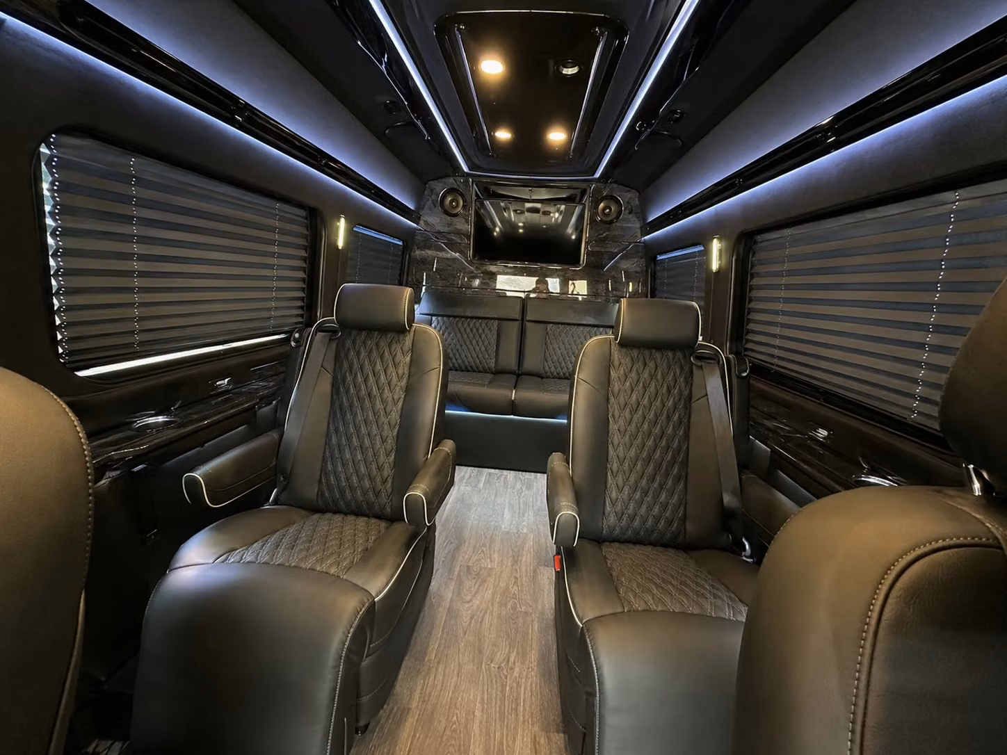 sprinter van with driver inside